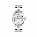 Je t'Adore Jour et Nuit watch, steel, round white