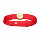 Leonard and Suzan of the Valley red bracelet, yellow gold
