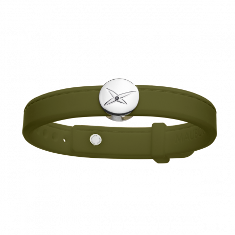 Leonard and Suzan of the Valley Khaki bracelet, silver