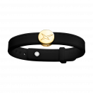 Leonard and Suzan of the Valley black bracelet, yellow gold