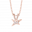 À la Croisée des Étoiles pendant, pink gold and diamonds