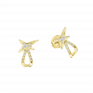 À la Croisée des Étoiles earrings, yellow gold and diamonds