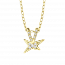 À la Croisée des Étoiles pendant, yellow gold and diamonds