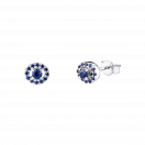 Vie, Volupté & Passion earrings, white gold and sapphires