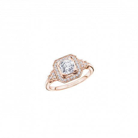 Un Automne 1930 No.10, pink gold with a 1 carat diamond