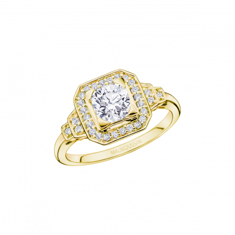 Un Automne 1930 No.10, yellow gold with a 1 carat diamond