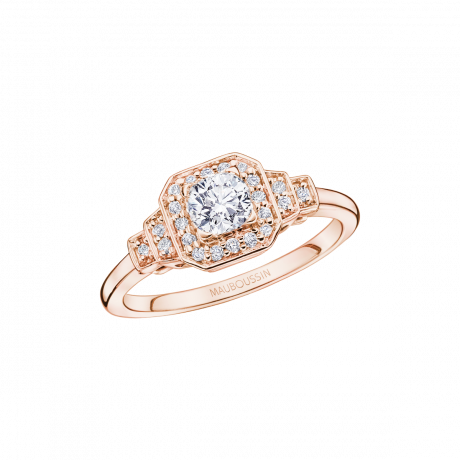 Un Automne 1930 No.5, pink gold with a 0,50 carat diamond