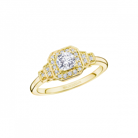 Un Automne 1930 No.5, yellow gold with a 0,50 carat diamond