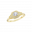 Un Automne 1930 No.5, yellow gold with diamonds