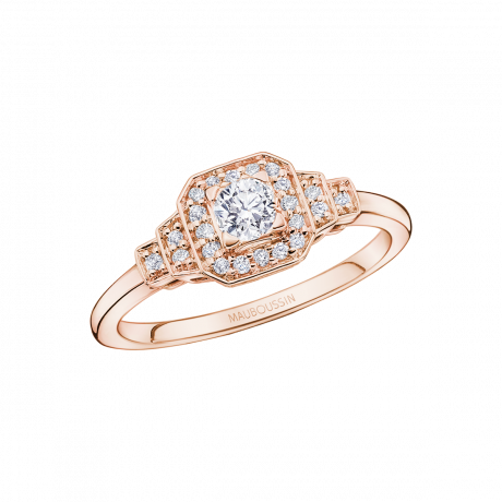 Un Automne 1930 No.3, pink gold with a 0,30 carat diamond