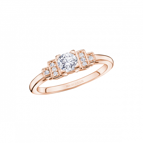 Un Printemps 1930 No.5, pink gold with diamonds