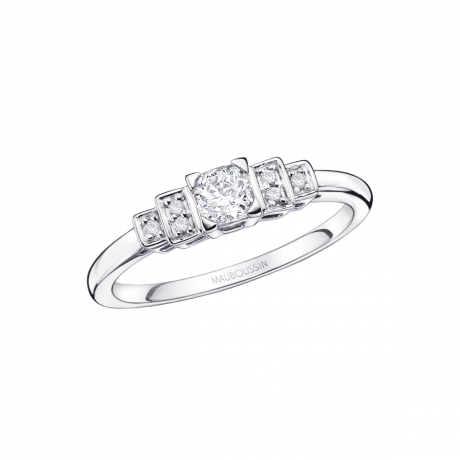 Un Printemps 1930 No.3, white gold with diamonds
