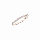 Parce que je l'Aime wedding band, pink gold, full circle of diamonds