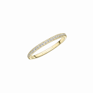 Parce que je l'Aime wedding band, yellow gold, full circle of diamonds
