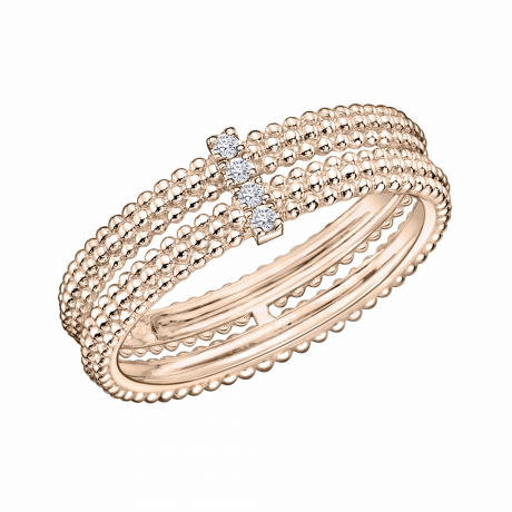 Mon Premier Jour c'est Toi, pink gold with diamonds