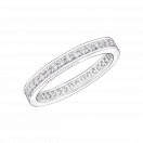 Diam's Sex & Love wedding band, white gold, full circle of diamonds