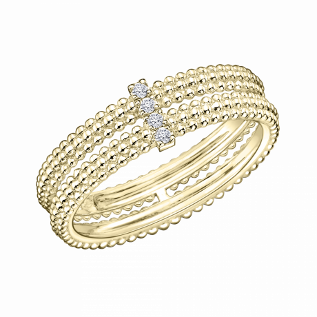 Mon Premier Jour c'est Toi, yellow gold with diamonds