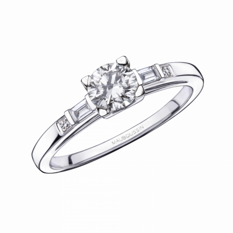 La Courtisane ring, white gold, 0,50ct diamond