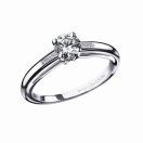 Tu es le Sel n°3 ring, white gold and diamonds