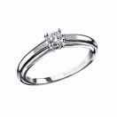 Tu es le Sel n°2 ring, white gold and diamonds