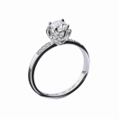 Sacré Désir ring, white gold and diamonds