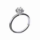 Sacré Désir ring, white gold and diamonds