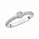 Goutte de Jour ring, white gold, 0,30ct diamond