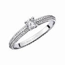 Fan du Premier Jour ring, white gold, diamond