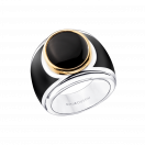 Un Maharaja à Paris ring, silver, yellow gold and onyx