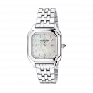 Belo Horizonte watch, steel, white mother-of-pearl