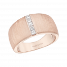 Un Petit Pont d'Amour ring, pink gold and diamonds