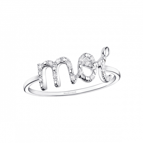 Moi ring, white gold and diamonds