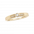 Petit Serment ring, yellow gold and diamonds