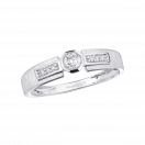 Grand Serment ring, white gold and diamonds
