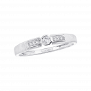 Petit Serment ring, white gold and diamonds
