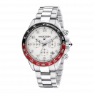 Rage de vivre chronograph, white dial, black/red tachymeter