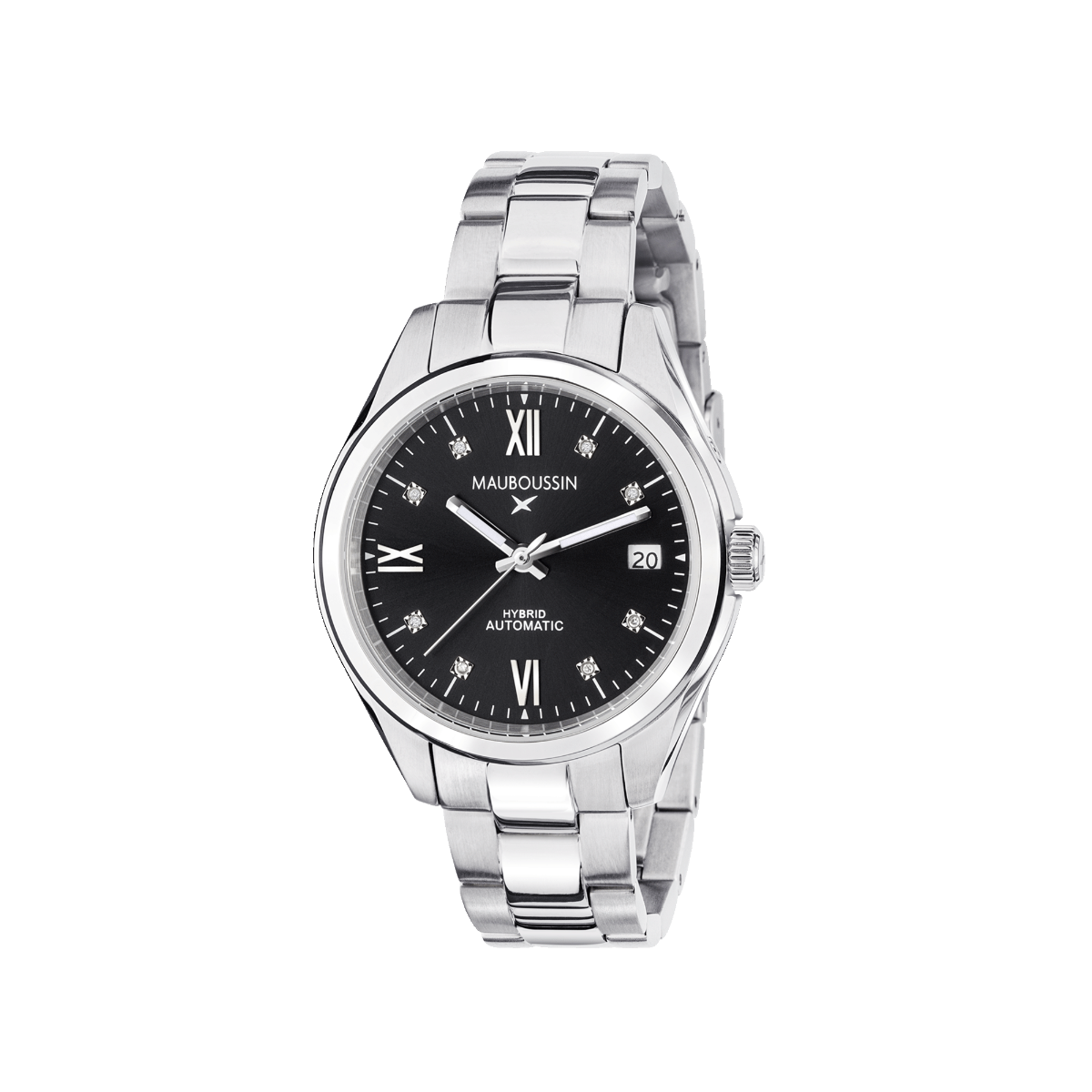 Silicon Valley women s watch hybrid automatic black dial steel
