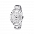 Silicon Valley women's watch, hybrid automatic, white dial, steel bracelet