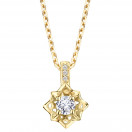 Ma Reine d'Amour No. 2 pendant, yellow gold and diamonds