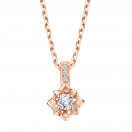 Ma Reine d'Amour No. 1 pendant, pink gold and diamonds