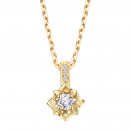 Ma Reine d'Amour No. 1 pendant, yellow gold and diamonds