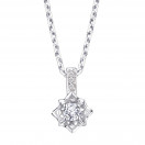 Ma Reine d'Amour No. 1 pendant, white gold and diamonds