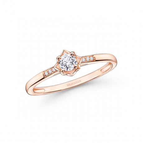 Ma Reine d'Amour No. 2 ring, pink gold and diamonds