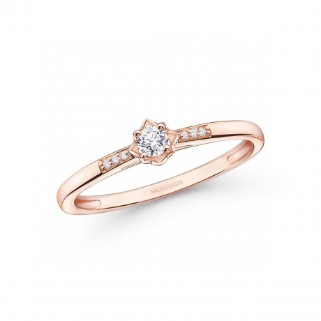 Ma Reine d'Amour No. 1 ring, pink gold and diamonds
