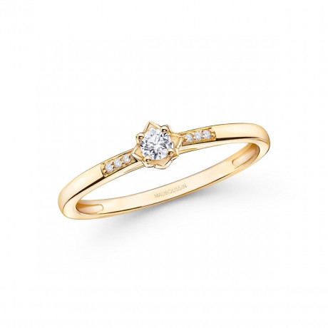 Ma Reine d'Amour No. 1 ring, yellow gold and diamonds