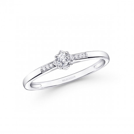 Ma Reine d'Amour No. 1 ring, white gold and diamonds