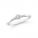 Ma Reine d'Amour No. 1 ring, white gold and diamonds