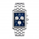 Avenue Victor Hugo watch, Steel, Blue dial