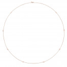 La Route de l'Amour long necklace, pink gold