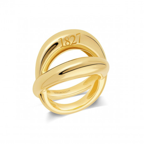 1827 ring, yellow gold and diamond